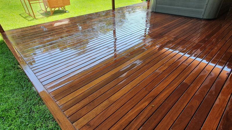 Cleaned and Restored Deck