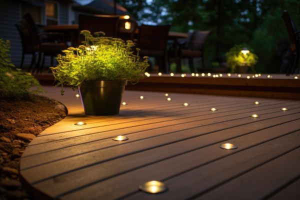 Ground Level Deck Construction in Cary